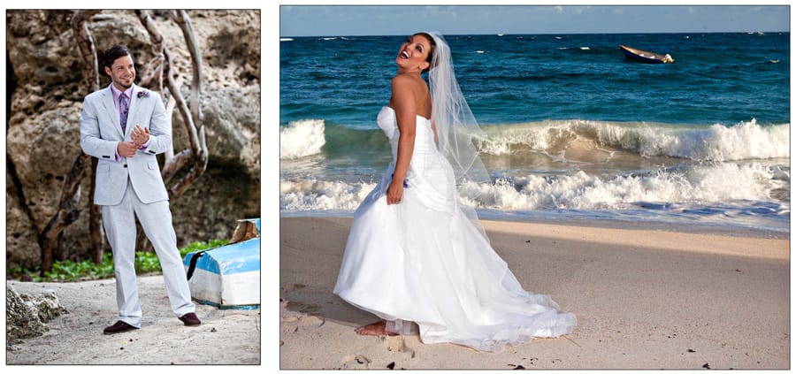 Beach wedding at Foul Bay, Barbados