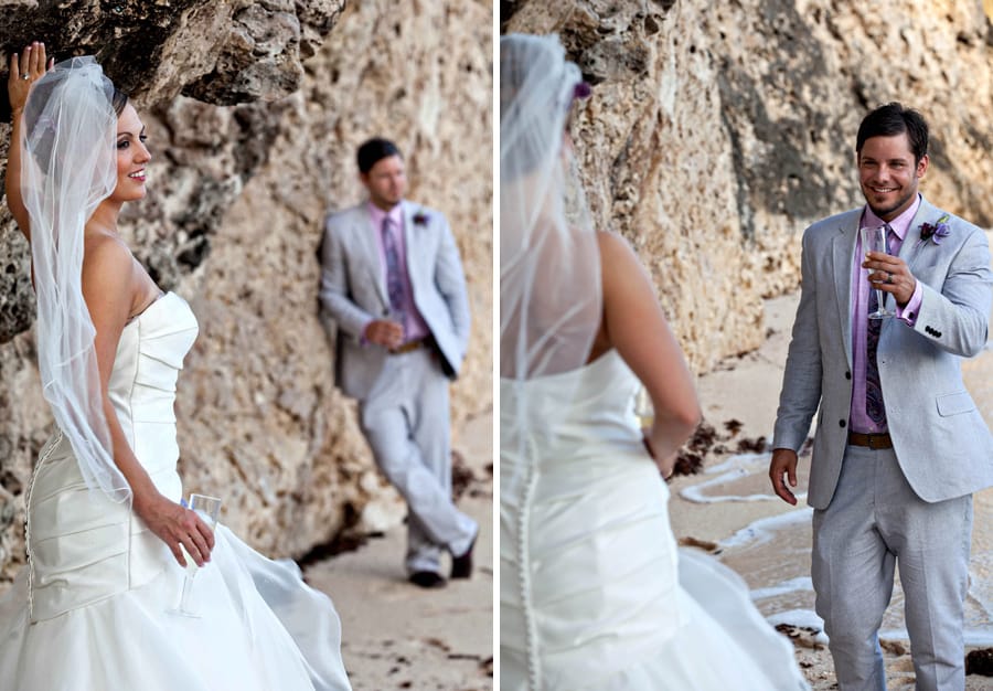 Beach wedding at Foul Bay, Barbados