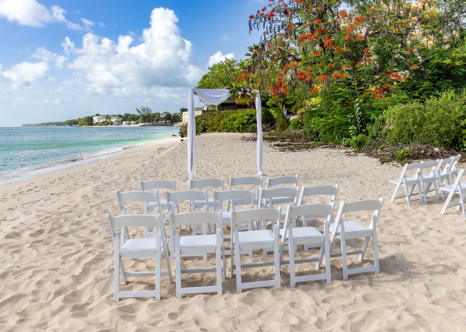 Weddings on the beach at Crystal Cove Hotel Barbados