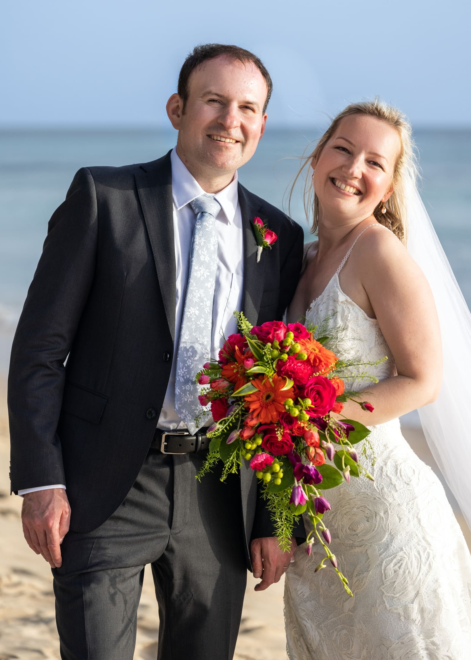 Beach wedding at Fitts Village, Barbados