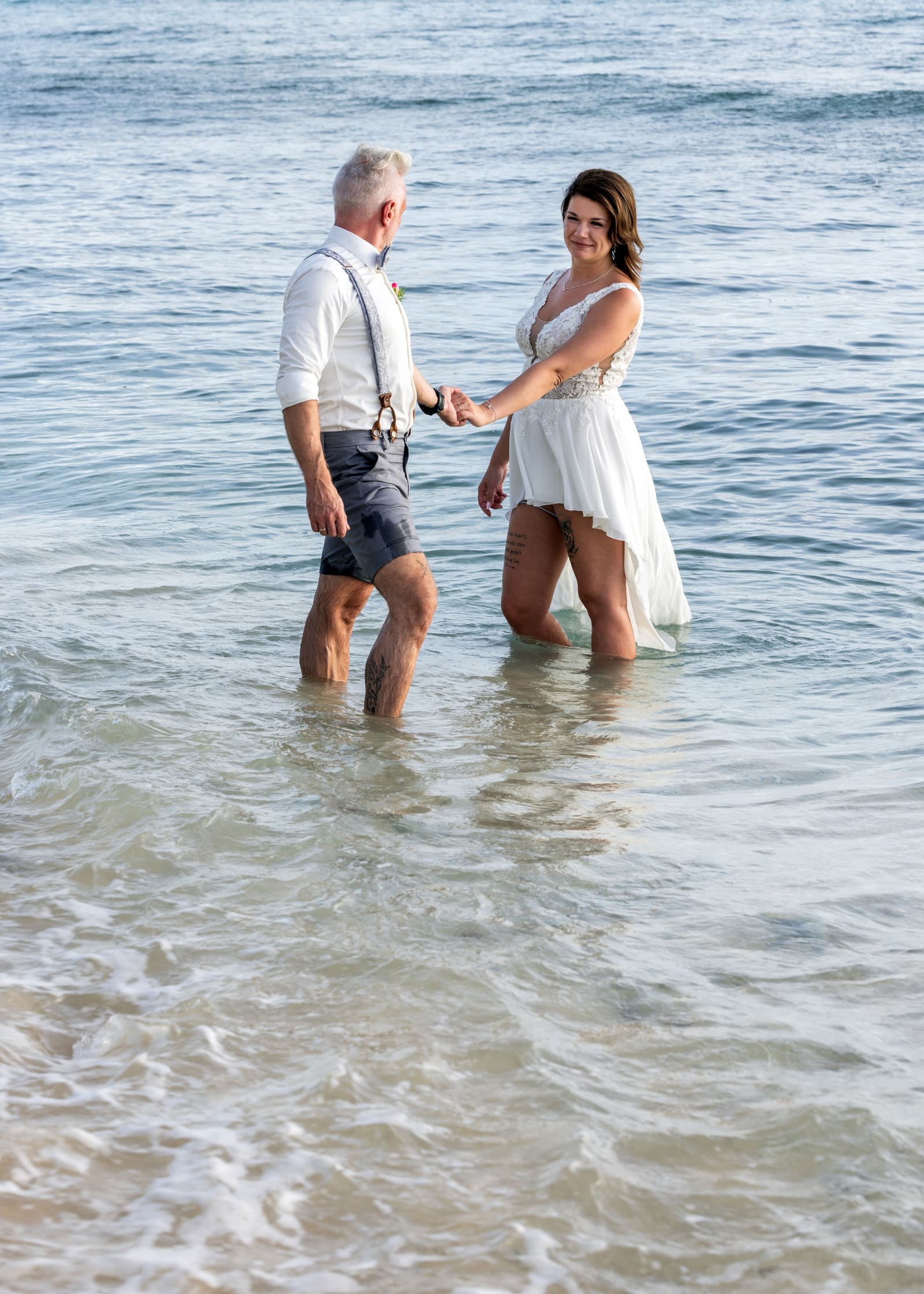 Beach wedding at Fitts Village, Barbados