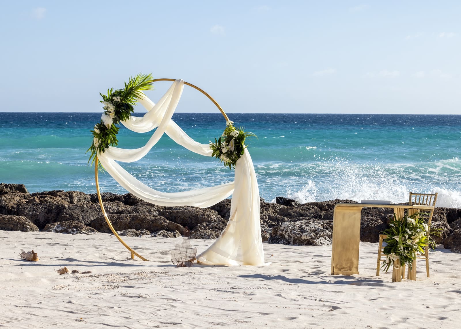 Wedding at O2 Beach Club, Barbados