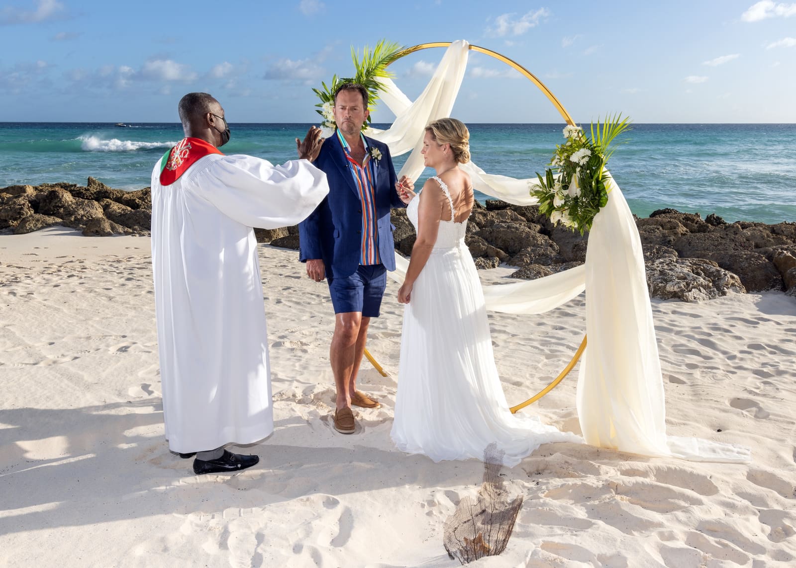Wedding at O2 Beach Club, Barbados