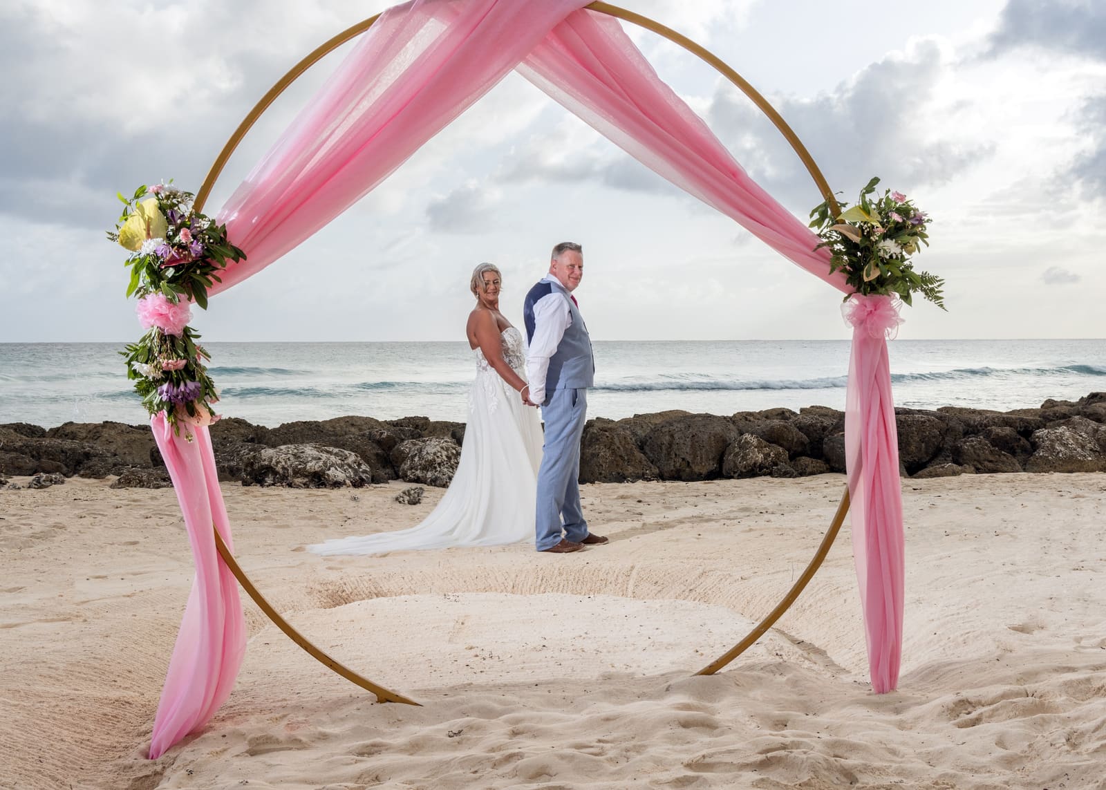 Wedding at O2 Beach Club, Barbados