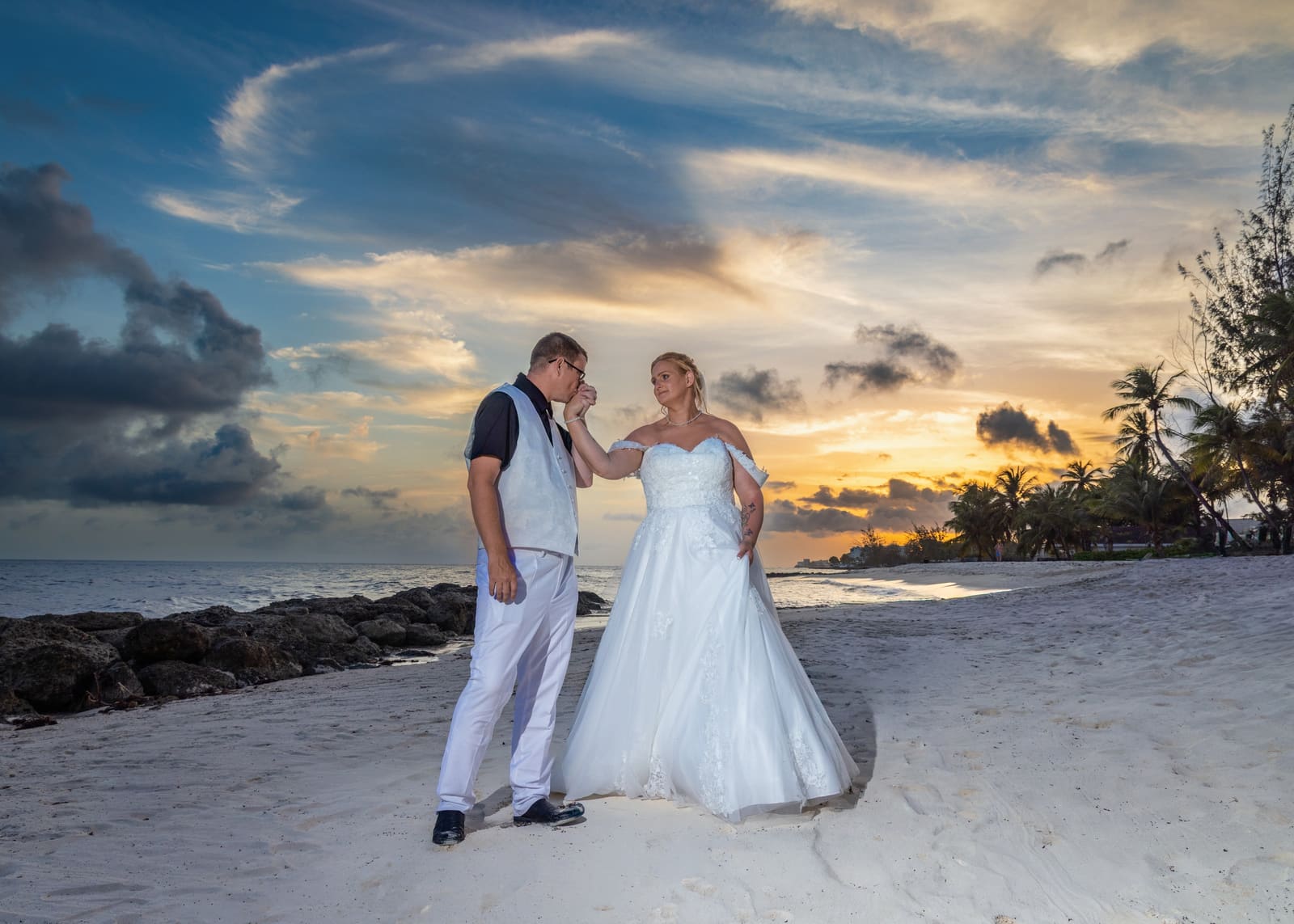 Wedding at O2 Beach Club, Barbados